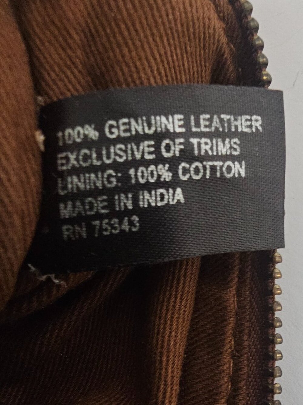 Wallet Brown Woven Leather Boho Casual Bi-Fold - Picture 10 of 11